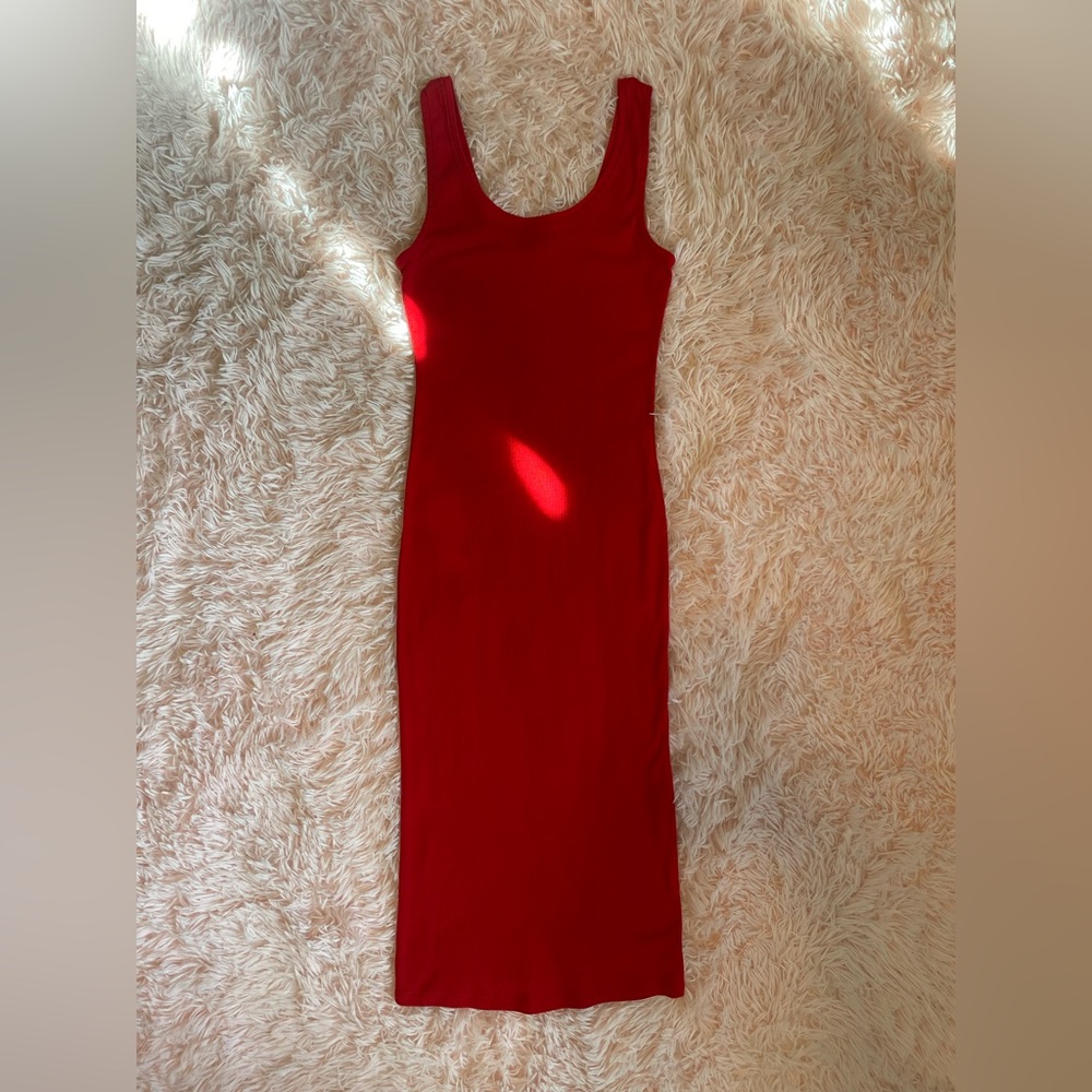 Red body con dress worn it a few times.
